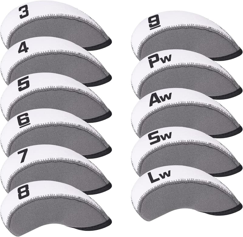 ゴルフアイアンカバー 11枚セット ネオプレン製 各色スタイル展開