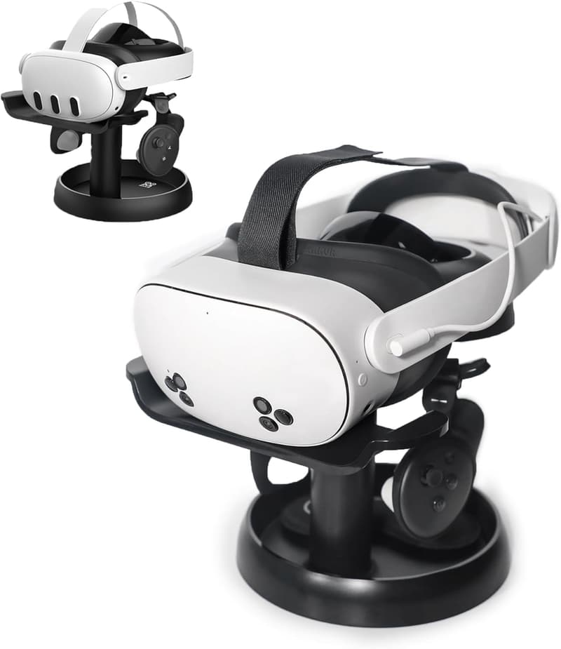 VRヘッドセットスタンド（黒）｜Quest 3S/3/PICO 4/PS VR2対応用アクセサリー