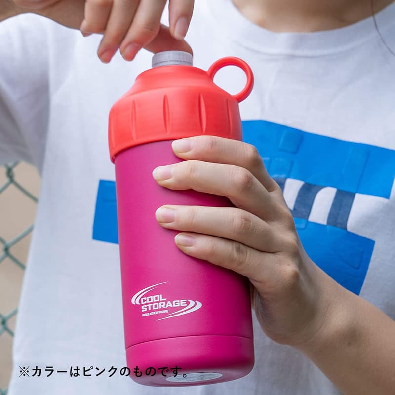 真空断熱保冷保温ペットボトルクーラー500/600ml兼用・ブラック