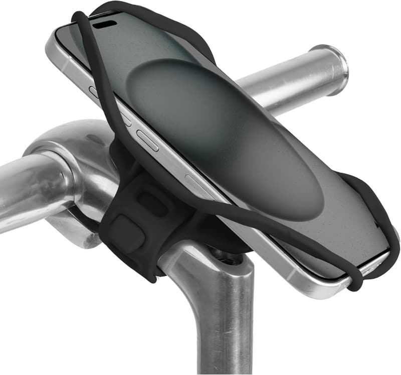 自転車用スマホホルダー シリコン製 防振 固定式 iPhone対応 4.7〜7.2インチ用