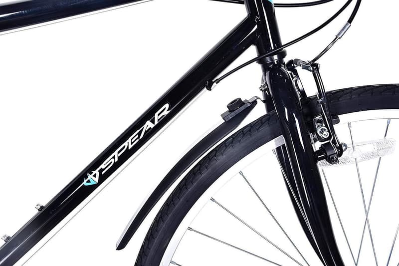 自転車 700C タイヤ フェンダー・LEDライト・ケーブルロック付 6速シフター 適用身長160cm以上