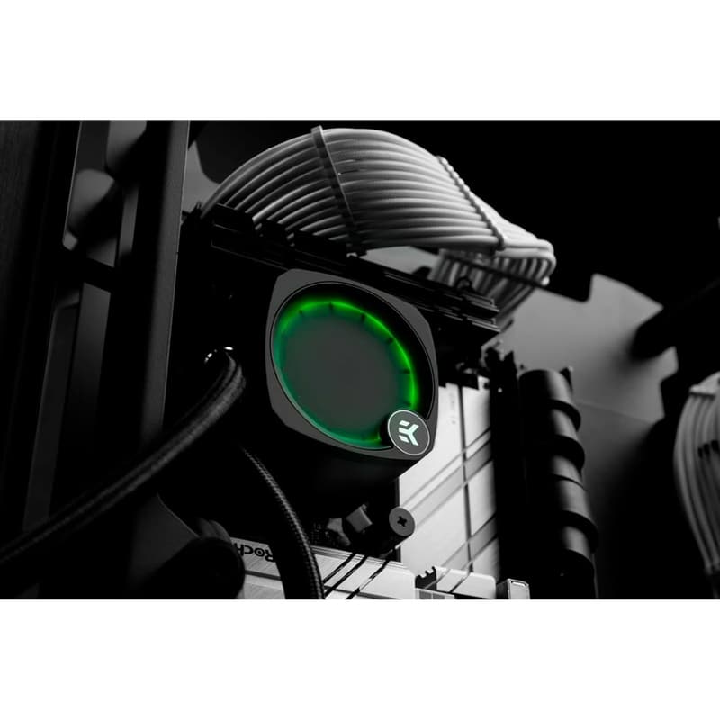 最新Intel & AMD対応 EKWB EK Nucleus AIO CR240 Lux D-RGB 水冷CPUクーラー 120mmファン付き