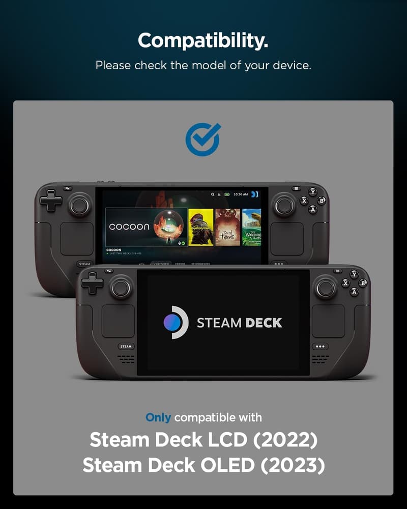 Steam Deck用耐衝撃ポーチ カード収納付き マイクロファイバー製 ブラック