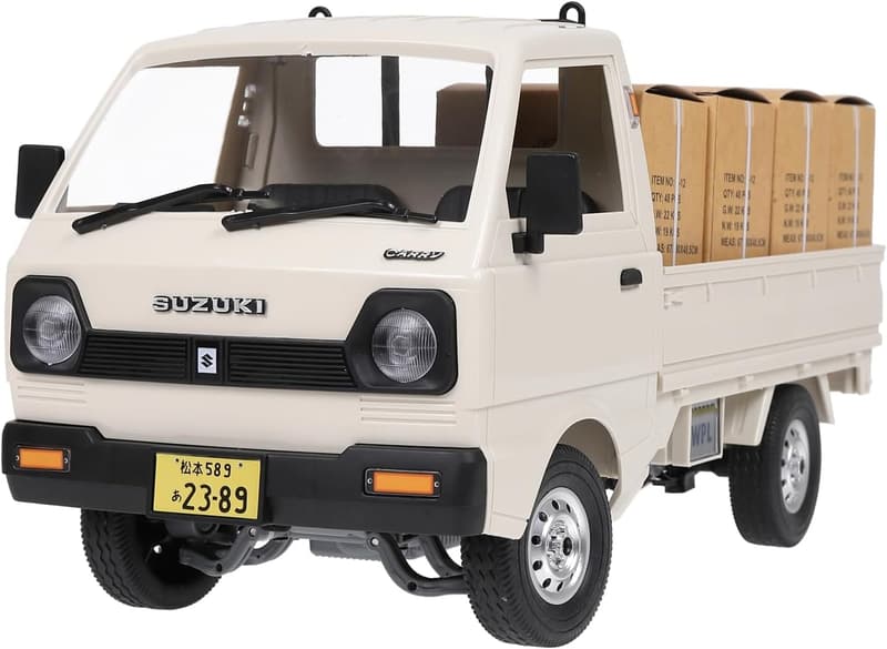 スズキ キャリイ 1/10スケール 軽トラ RCカー バッテリー付き RTR 2WD ホワイト