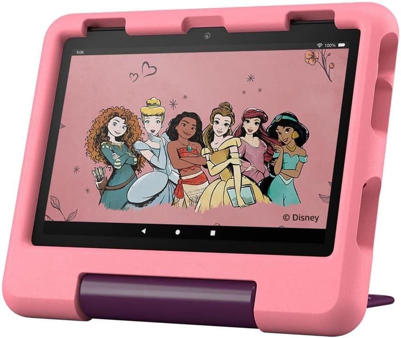 キッズ向けディズニープリンセス 8インチタブレット(Fire HD 8)3GB RAM、3歳以上対象、1年間コンテンツ使い放題