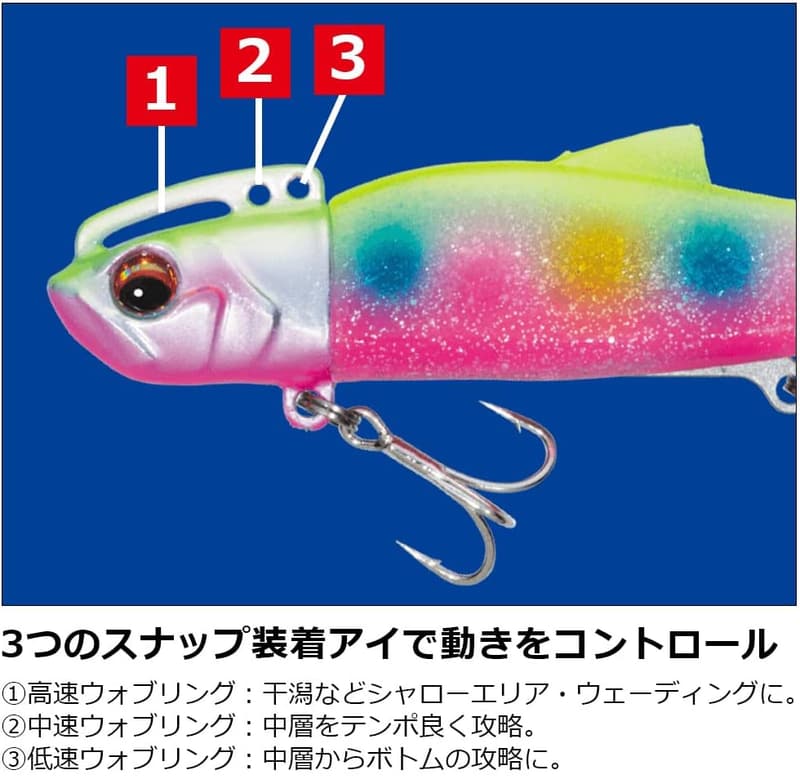 シーバスルアー タイドリフト ワンシャッド 18g レッドヘッド
