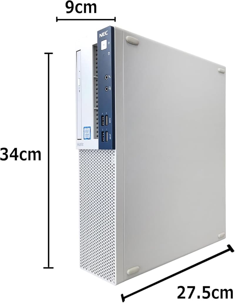 整備済み NEC デスクトップPC MA-3 / Win11 Pro / MS Office H&B 2019 / 第8世代 i3-8100 / 8GB / 256GB SSD