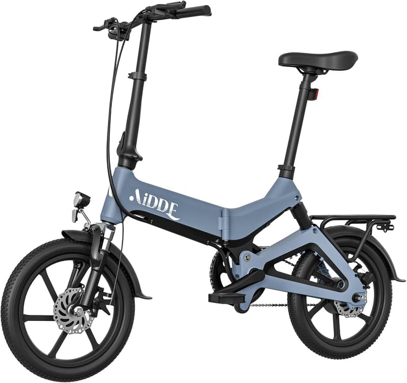 2024年新仕様 AiDDE 電動アシスト折りたたみ自転車 16インチ 最大走行距離100km 公道可 5段アシストモード