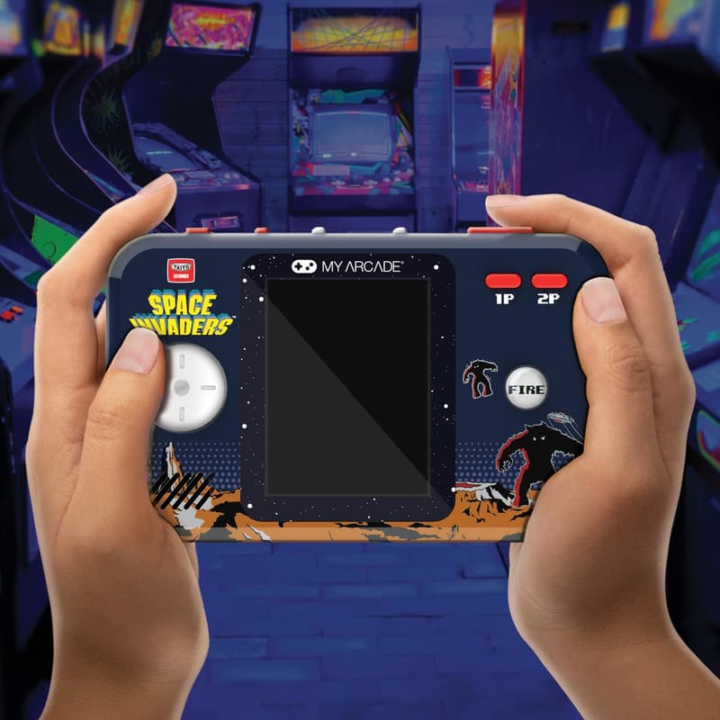 レトロポータブルビデオゲーム：スペースインベーダーズポケットプレイヤー 2.75インチカラーディスプレイ