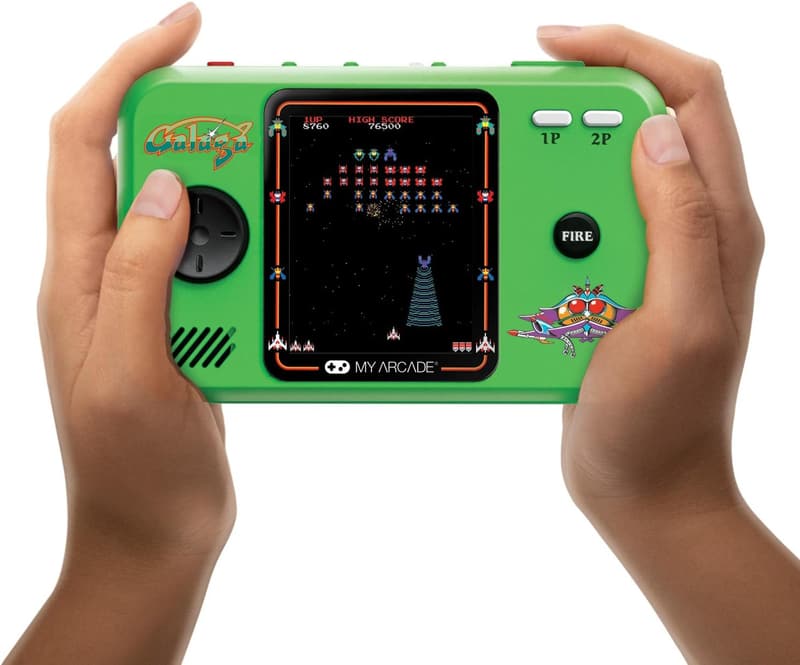 レトロなポータブルビデオゲームコンソール（Galaga/Galaxian、2.75インチカラー）