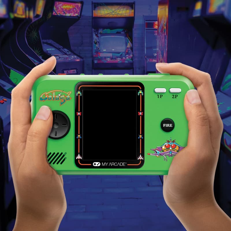 レトロなポータブルビデオゲームコンソール（Galaga/Galaxian、2.75インチカラー）