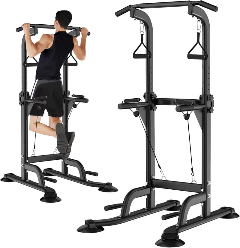 懸垂マシン コンパクト 10段調節 耐荷重150kg 背筋トレーニング