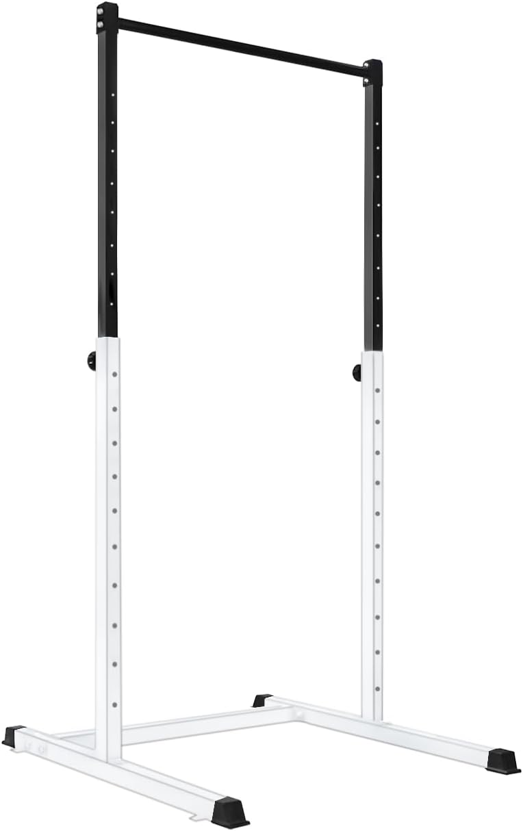 耐荷重150kg 懸垂マシン 9段階高さ調整 バーベルラック/チンニングスタンド 自宅フィットネス用