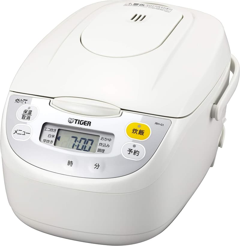 1升炊きマイコン炊飯器 調理メニュー付き ホワイト JBH-G181W