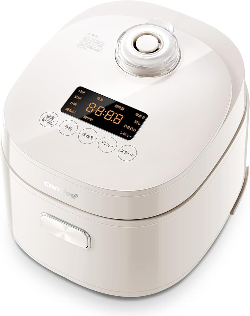 一人暮らしに最適なコンパクト炊飯器 4合炊き マイコン式 ベージュ CRD-20PYT1B1