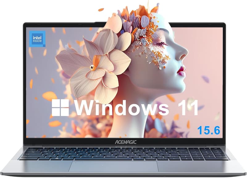 ACEMAGIC 15.6インチ 軽量ノートパソコン N97 - 16GB RAM, 512GB SSD, 最大3.6GHz, FHD1080P, Windows 11, 高速放熱静音