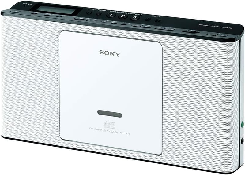 語学学習用 FM/AM/CDラジオ ホワイト ZS-E80