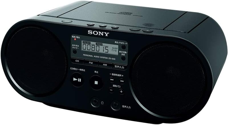 ソニー FM/AM対応 AUX CDラジオ ブラック ZS-S40