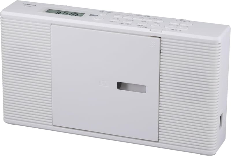 ワイドFM対応アルカリ乾電池対応スリムCDラジオ - 東芝 TY-C260 (W)