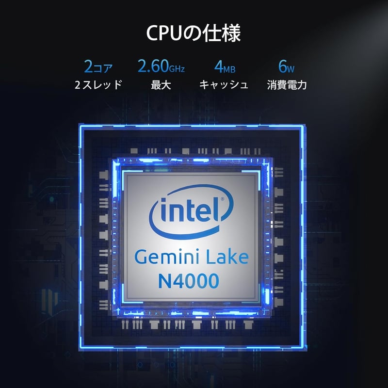 BMAX ミニPC B1Pro 8GB RAM 128GB SSD インテル Celeron N4000 静音・省電力 超小型双画面出力