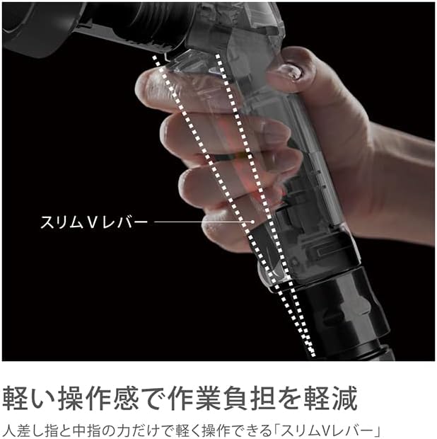 タカギ 散水ノズル プログリップスクラブ QG1114CG コネクター付き ブラック