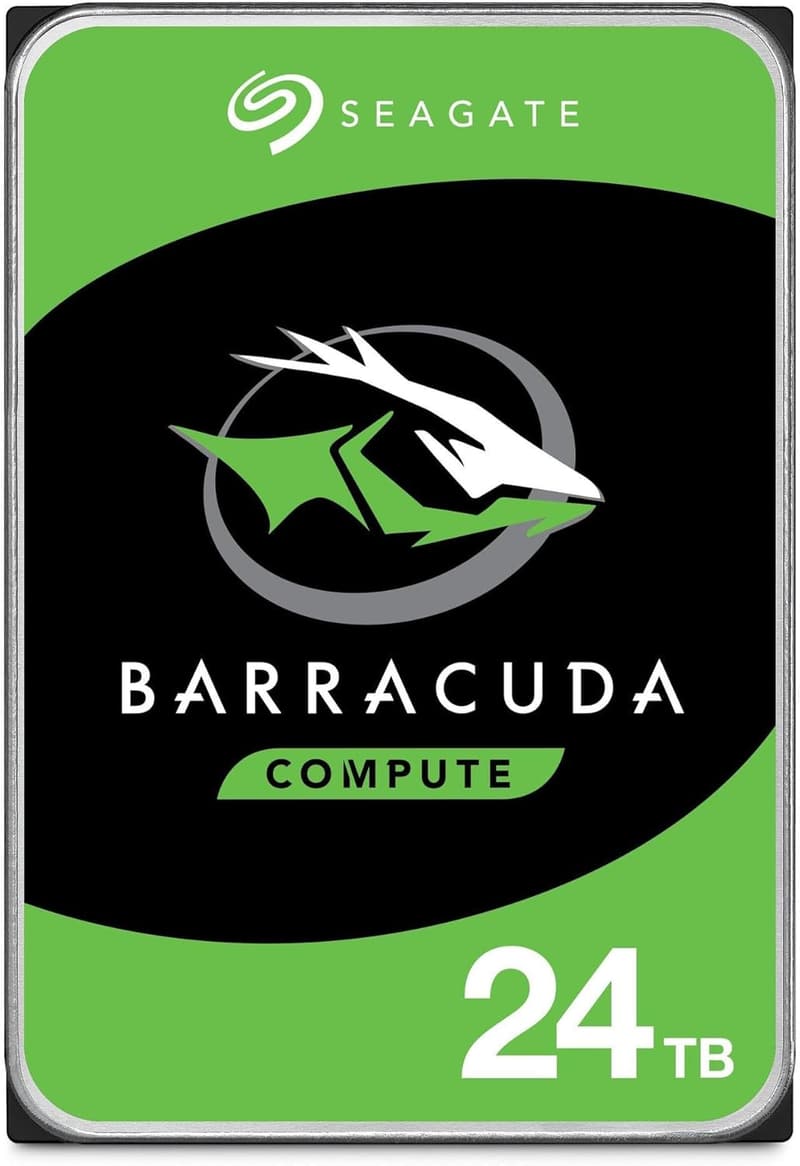 Seagate BarraCuda 24TB 3.5インチ内蔵HDD PC用 2年保証 7200rpm