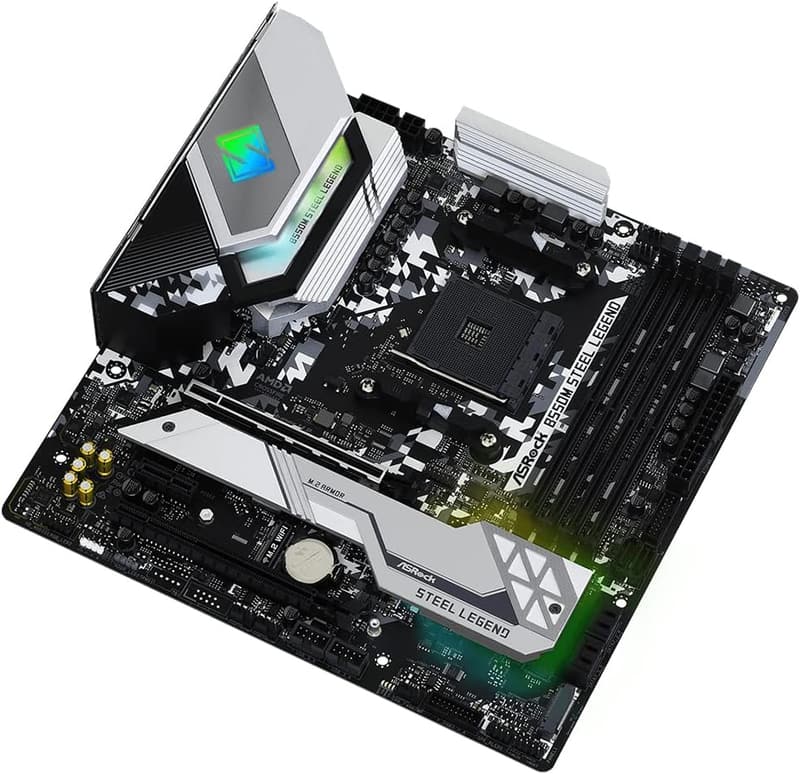 B550M Steel Legend Micro ATX マザーボード (AMD Ryzen 5000シリーズ対応)【国内正規代理店品】