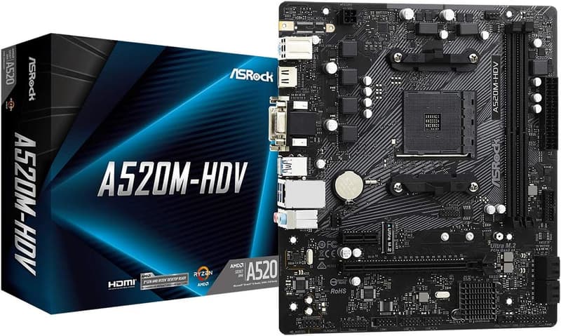 AMD Ryzen 3000/4000対応 A520チップセット搭載 Micro ATX マザーボード【正規代理店品】