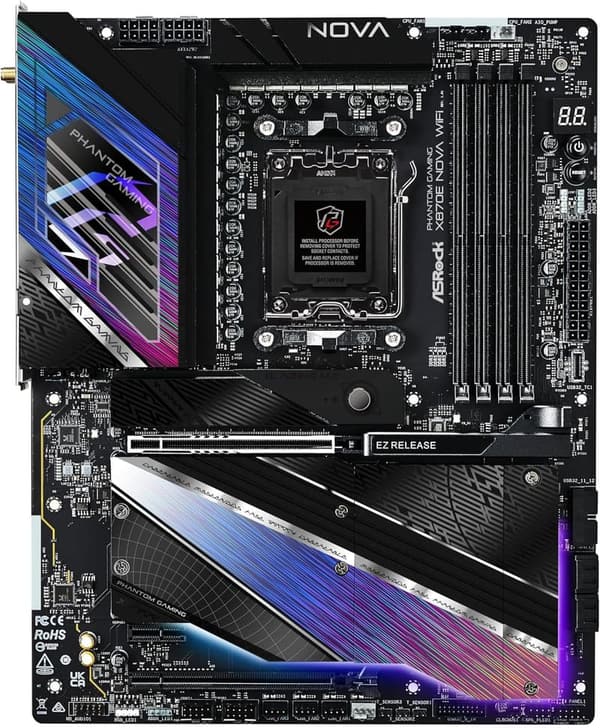 ASRock X870E Nova WiFi マザーボード AMD Ryzen 9000シリーズ対応 ATX【国内正規代理店品】