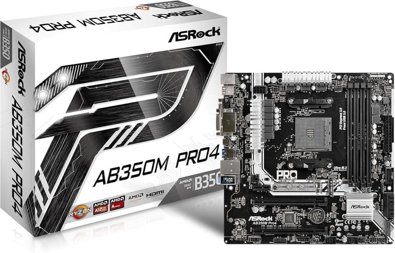 AMD B350チップセット搭載 ATXマザーボード AB350M Pro4