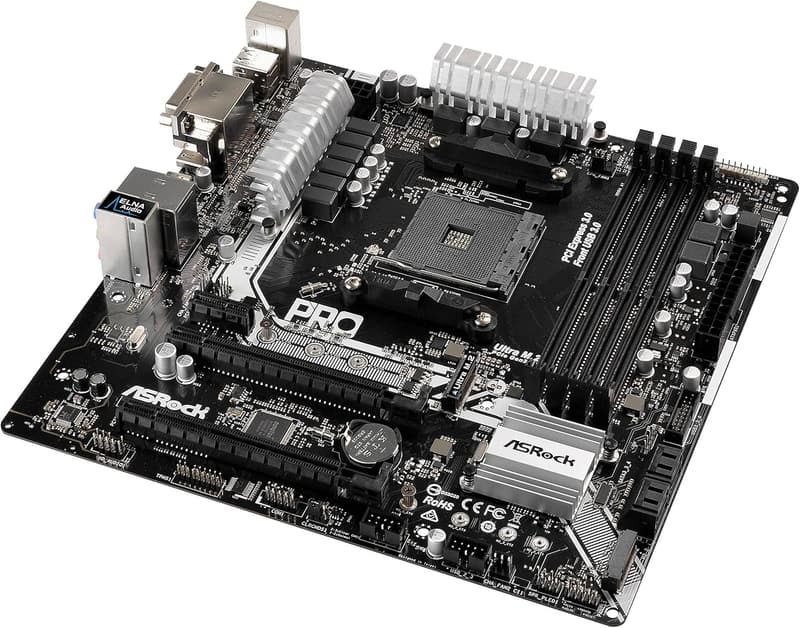 AMD B350チップセット搭載 ATXマザーボード AB350M Pro4