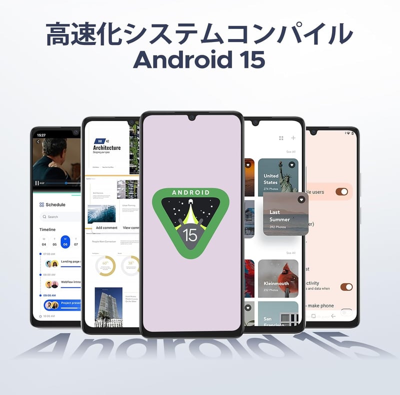 SIMフリー スマホ DOOGEE N58 ／ Android 15 ／ 32GB＋128GB ／ 90Hz 6.7インチ HD＋ ／ 16MP AIカメラ ／ 6250mAhバッテリー ／ NFC対応 ／ デュアルSIM ブラック