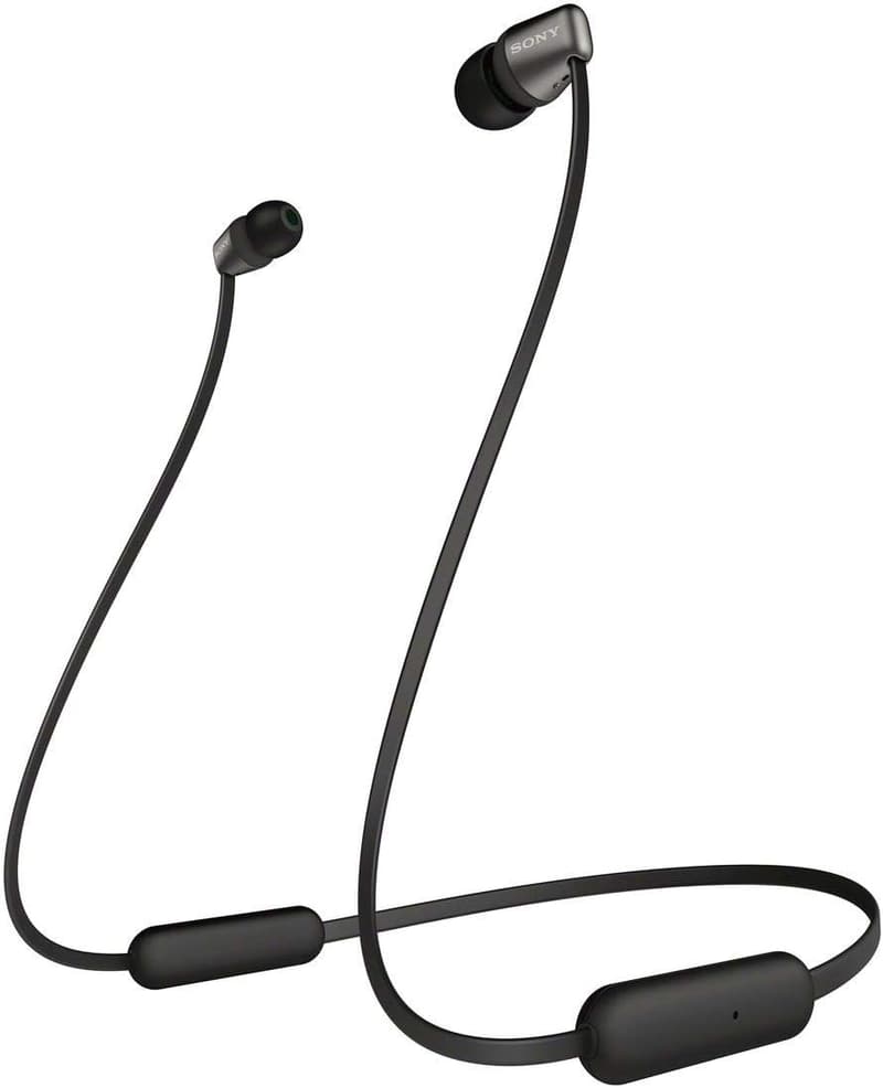 Bluetooth対応ワイヤレスイヤホン WI-C310｜最大15時間再生・マイク付き・フラットケーブル・ブラック