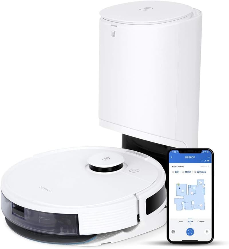ECOVACS DEEBOT N8+ 自動ゴミ収集 ロボット掃除機 マッピング・水拭き対応 Wi-Fi・Alexa対応
