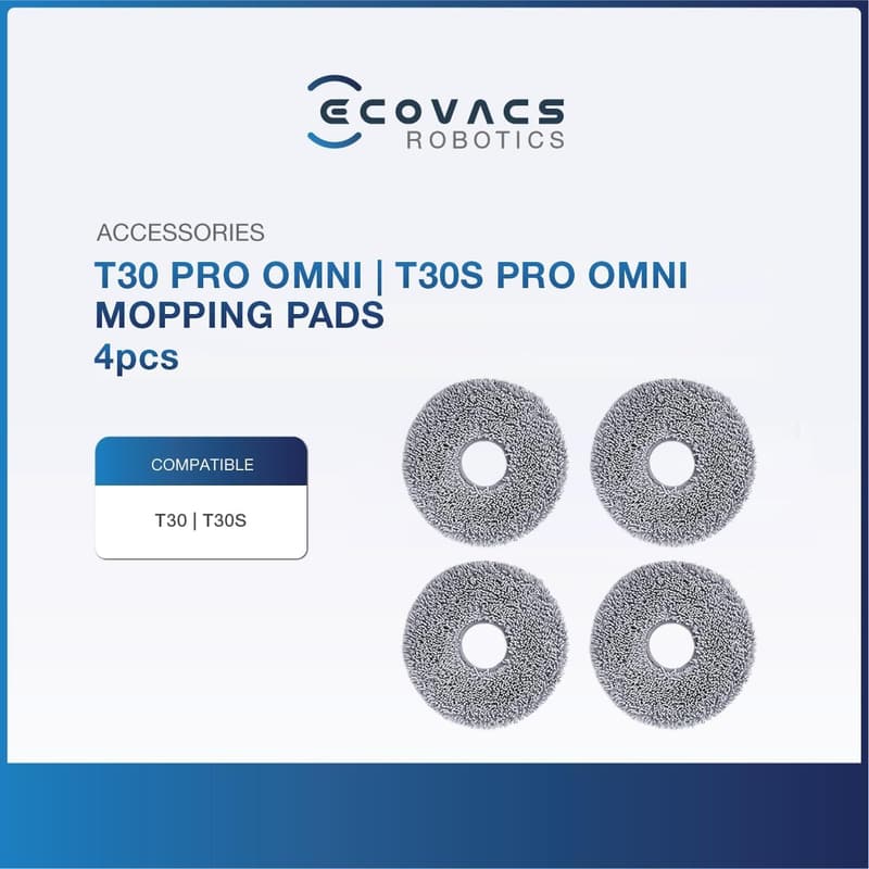 ECOVACS DEEBOT T30シリーズ用 繰り返し使用可能なモップセット