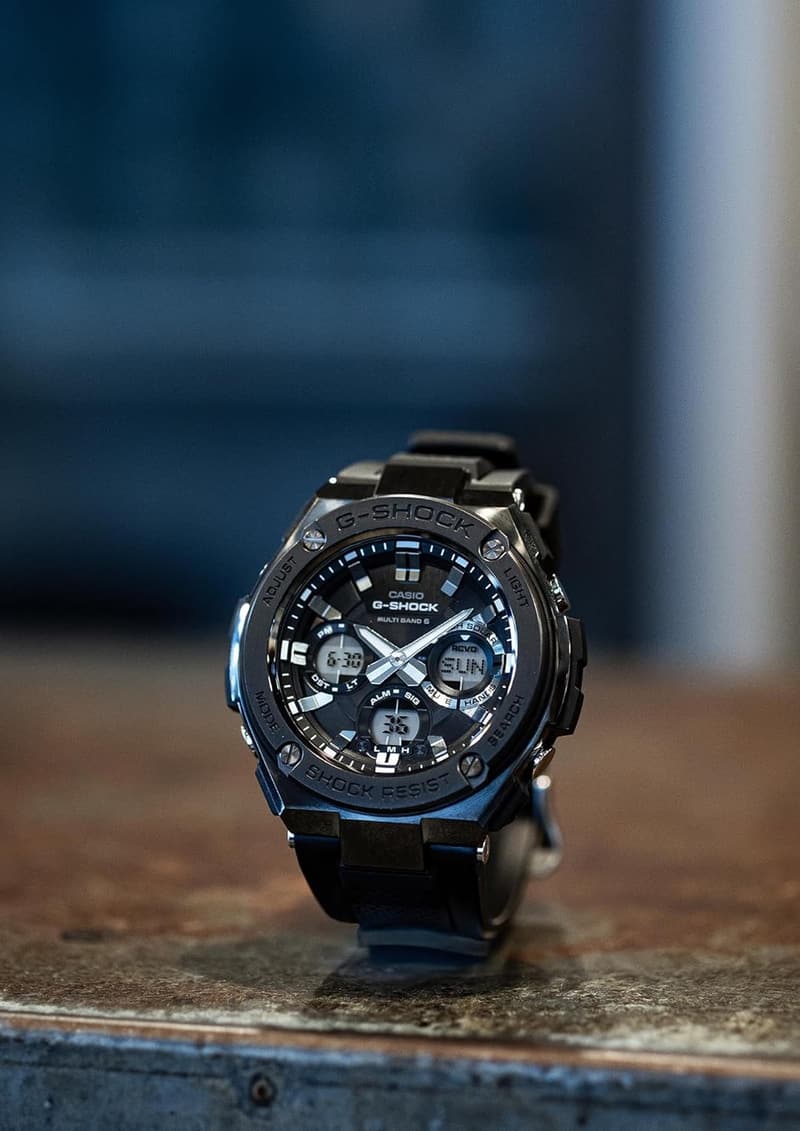 電波ソーラー G-SHOCK メンズ腕時計 GST-W110MS-1AJF ブラック