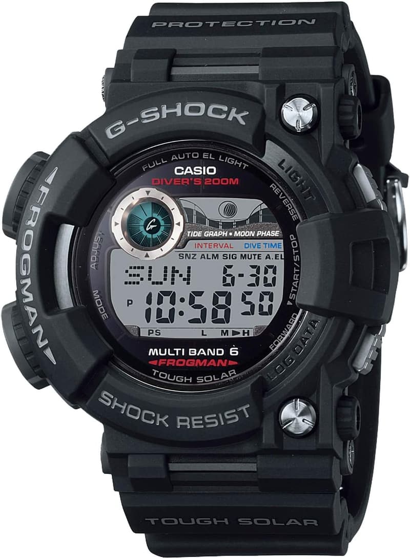 ダイバーズウォッチ G-SHOCK FROGMAN 電波ソーラー メンズ ブラック【国内正規品】