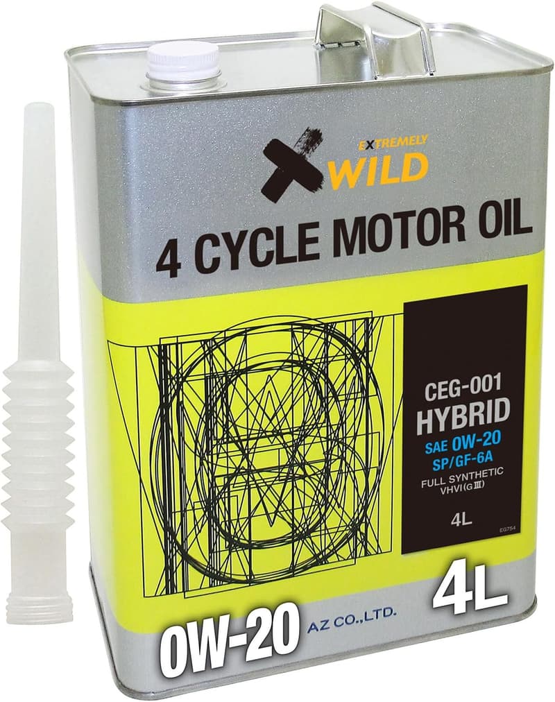 ハイブリッド車用 100%化学合成エンジンオイル 4L 0W-20 SP