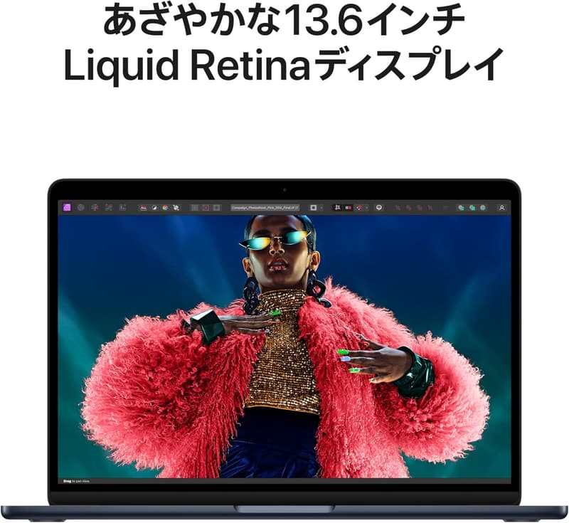 2024年モデル Apple MacBook Air 13インチ M3チップ 16GBメモリ 256GBストレージ - USキーボード(ミッドナイト)
