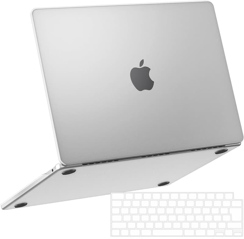 MacBook Air 13.6インチ(M4/M3/M2チップモデル)用ハードシェルケース(全面保護・軽量・防水・滑り止め)+極薄TPU日本語配列キーボードカバー付き