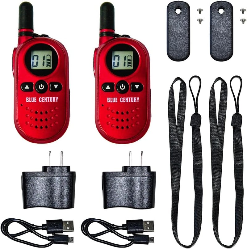 特定小電力トランシーバー BC-20 Chanty RED 免許不要 超小型 2台セット ベルトクリップ付