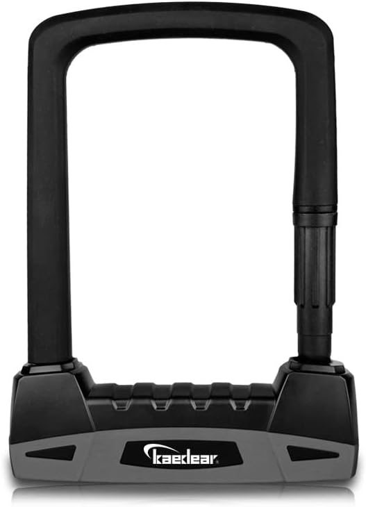 高耐久 U字バイクロック 盗難防止 ブラック 160mm