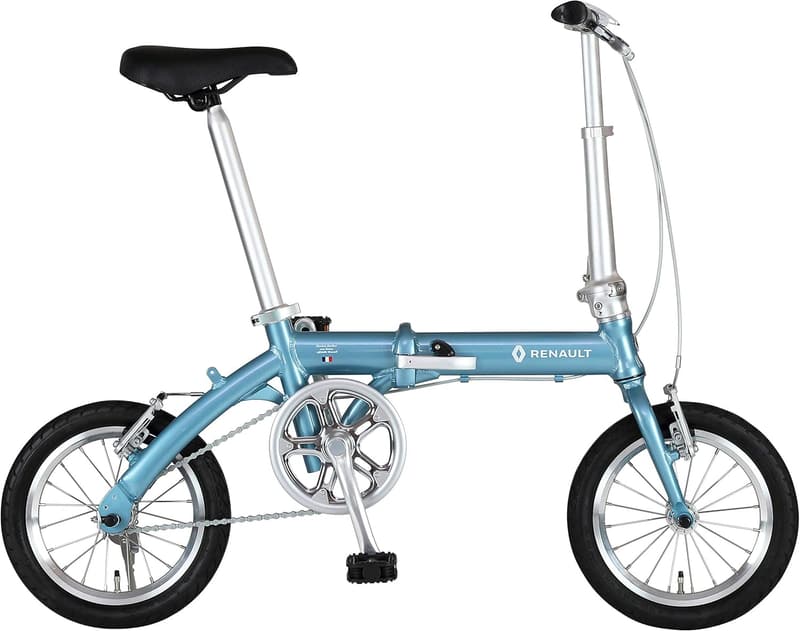 ルノー LIGHT8 14インチ 軽量アルミ折りたたみ自転車 8.3kg 防錆チェーン・ステンレススポーク・高さ調整可能ハンドルステム搭載