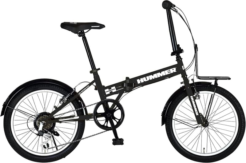 HUMMER(ハマー) FDB206TANK-G 20インチ 折りたたみ自転車 6段変速・収納バッグ付き