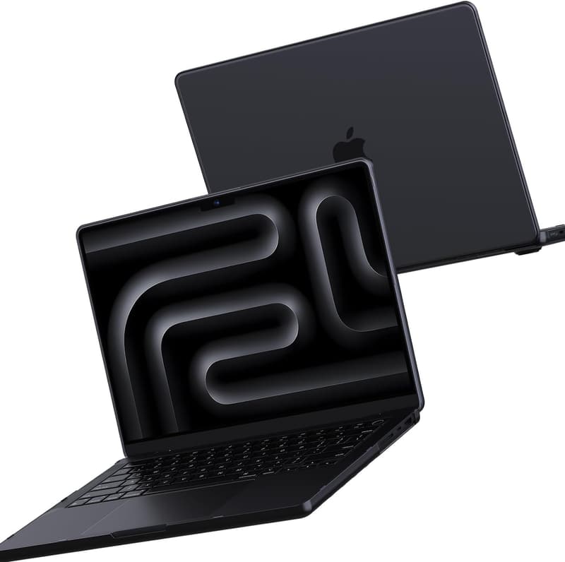 MacBook Pro 14インチ（2021-2024）用ハードケース マットカバー - スペースブラッククリア