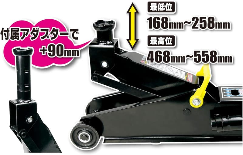 エマーソン 3t ハイパワージャッキ 自動車対応 SG規格適合品