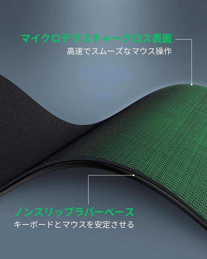 ブラックシャーク ゲーミング XL マウスパッド 滑り止め 防水 900mm x 400mm