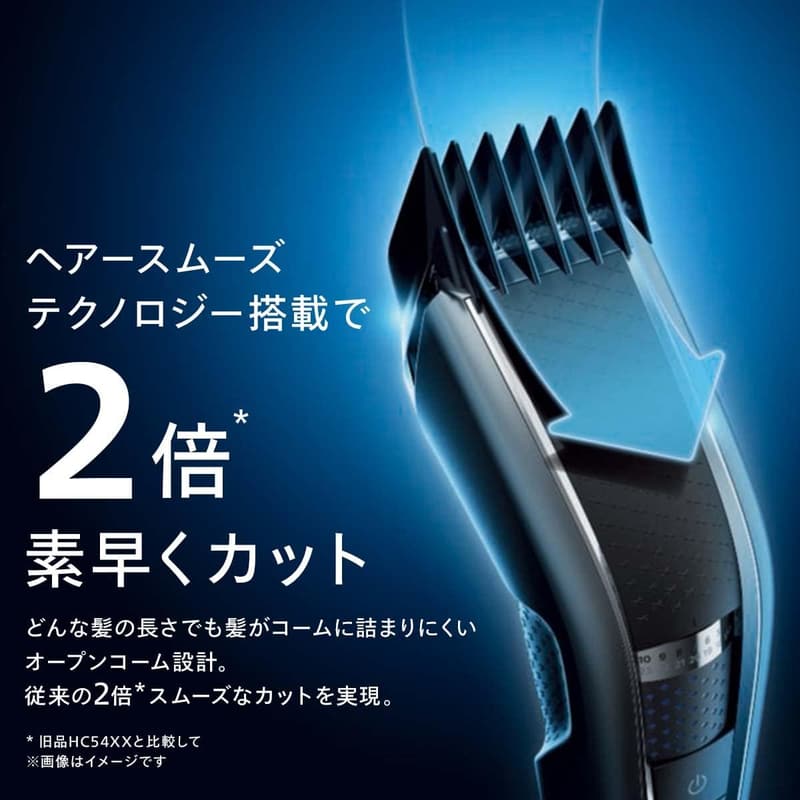 フィリップス ヘアーカッター5000シリーズ 電動バリカン HC5610/60 充電・交流式 27段階調整 3-28㎜