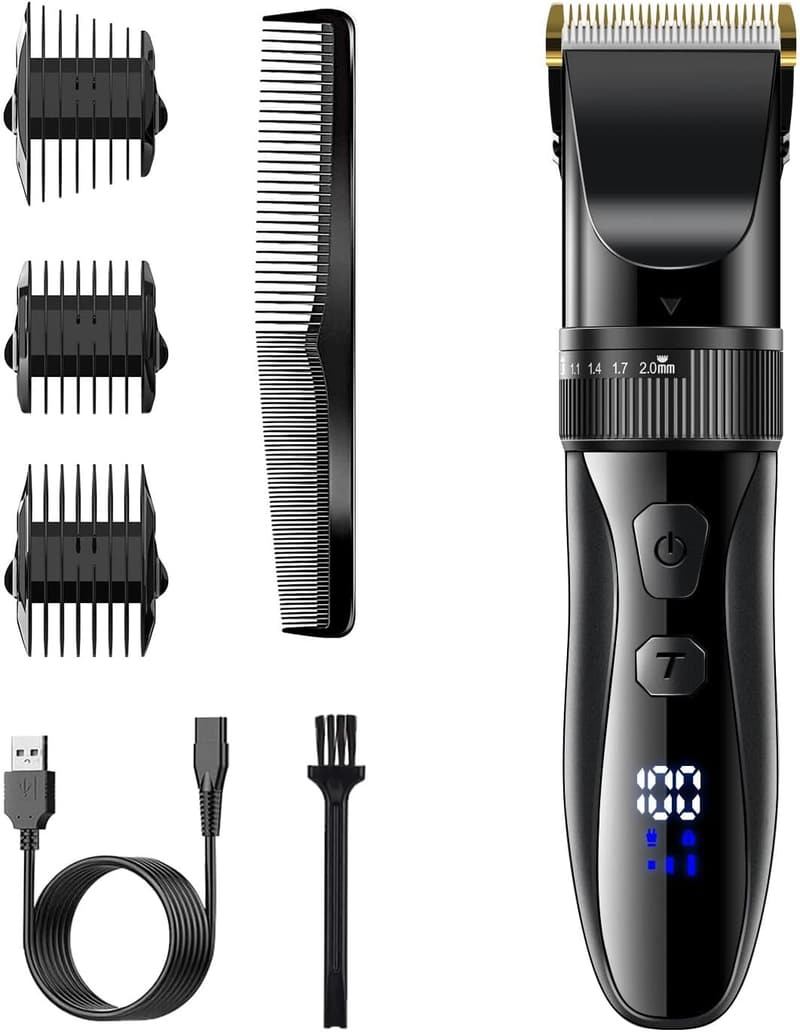 メンズバリカン【軽量・低騒音・日本製刃】父の日ギフト用コードレス電動ヘアカッター