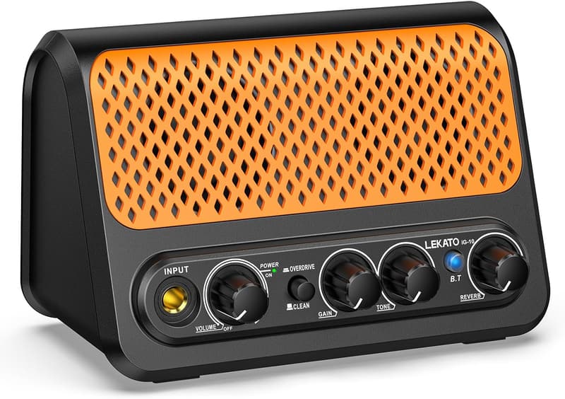 小型10Wギターアンプ エレキギター用 Bluetooth対応 オレンジ